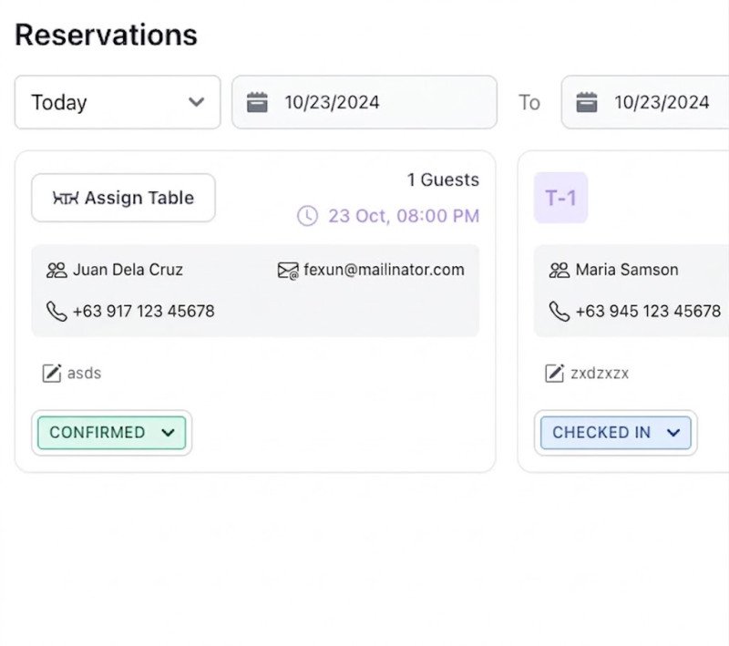 Optimize Table Reservations